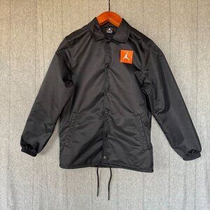 Jordan Like Mike Coach Gatorade Black Wind Breaker Sporty Jacket Size Small